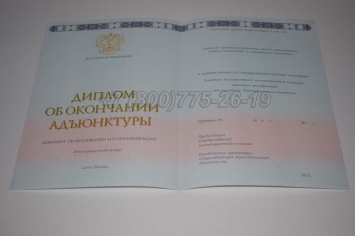 Диплом Адъюнктуры 2016г в Вологде