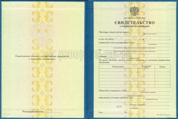 Свидетельство о Повышении Квалификации 2019г в Вологде